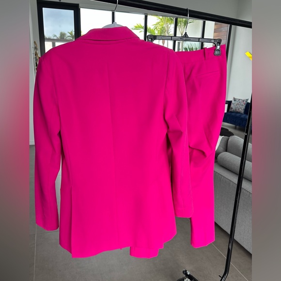 Oasis Fuchsia Blazer and Pants Set - Picture 10 of 13